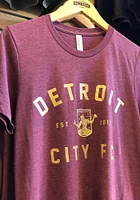 Detroit City FC Maroon Est 2012 Short Sleeve Fashion T Shirt