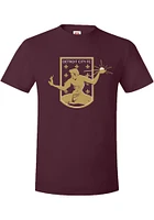 Detroit City FC Maroon Crest Short Sleeve T Shirt