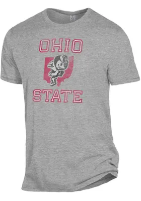 Alternative Apparel Ohio State Buckeyes Grey Keeper Version Short Sleeve Fashion T Shirt