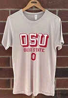 Alternative Apparel Ohio State Buckeyes Silver Keeper Short Sleeve Fashion T Shirt