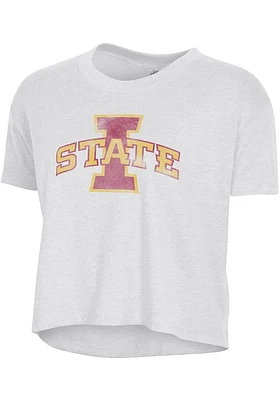 Alternative Apparel Iowa State Cyclones Womens White Headliner Short Sleeve T-Shirt