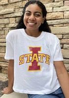 Alternative Apparel Iowa State Cyclones Womens White Headliner Short Sleeve T-Shirt