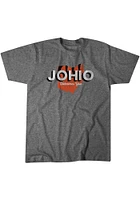 Joe Burrow Cincinnati Bengals Grey Johio Short Sleeve Fashion Player T Shirt