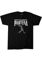 Luis Robert Chicago White Sox Black La Pantera Short Sleeve Fashion Player T Shirt