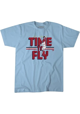 Dexter Fowler St Louis Light Blue Time To Fly Short Sleeve Fashion Player T Shirt