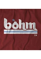 Alec Bohm Philadelphia Phillies Maroon Philly Short Sleeve Fashion Player T Shirt