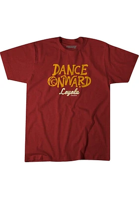 BreakingT Loyola Ramblers Maroon Tournament Short Sleeve Fashion T Shirt