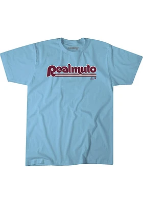 JT Realmuto Philadelphia Phillies Light Blue Philly Short Sleeve Fashion Player T Shirt