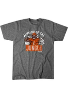 Ja'Marr Chase Cincinnati Bengals Grey Of The Jungle Short Sleeve Fashion Player T Shirt