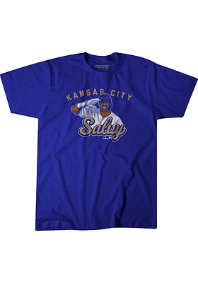 Salvador Perez Kansas City Royals Light Blue Salvy Salute Short Sleeve Fashion Player T Shirt