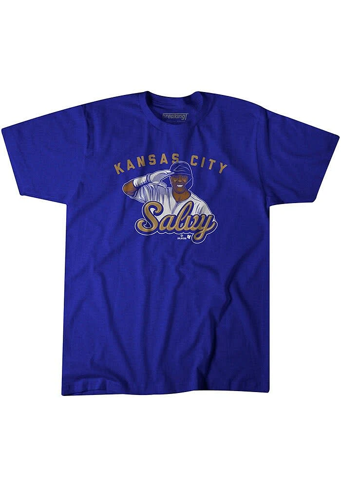 Salvador Perez Kansas City Royals Youth Blue Salvy Salute Player Tee