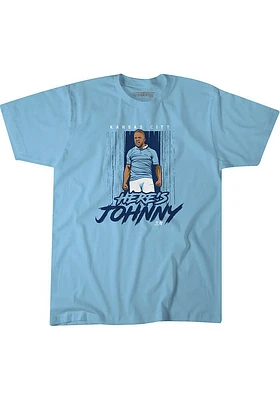 Johnny Russell Sporting Kansas City Light Blue Heres Short Sleeve Fashion Player T Shirt