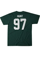 Tyler Hunt Michigan State Spartans Green Football Short Sleeve Fashion Player T Shirt