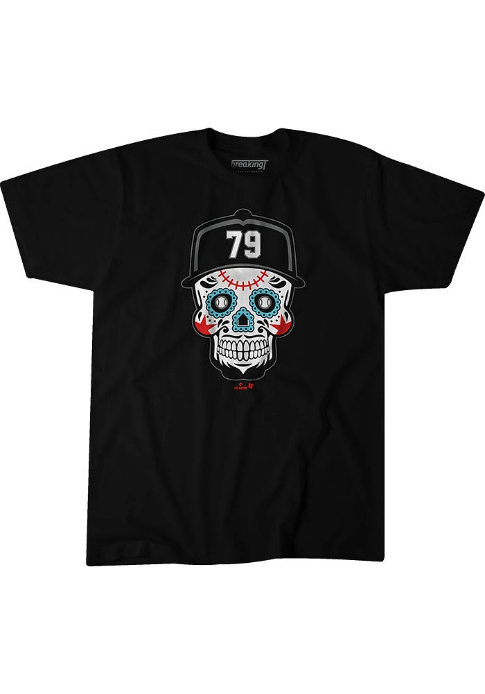 Jose Abreu Chicago White Sox Youth Black Sugar Skull Player Tee