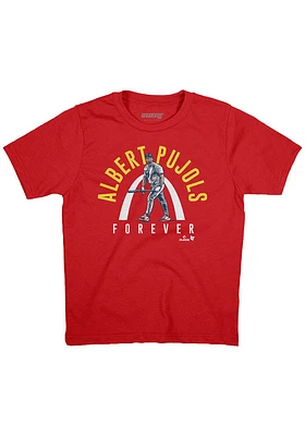 Albert Pujols St Louis Cardinals Youth Red Forever Player Tee