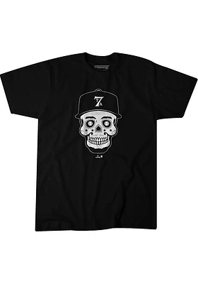 Tim Anderson Chicago White Sox Black Sugar Skull Short Sleeve Fashion Player T Shirt