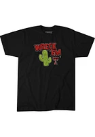 BreakingT Texas Tech Red Raiders Black Wreck Em Cactus Short Sleeve Fashion T Shirt