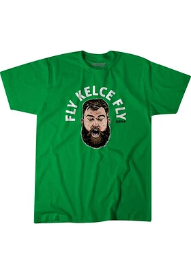 Jason KELCE Philadelphia Kelly Green FLY Short Sleeve Fashion Player T Shirt