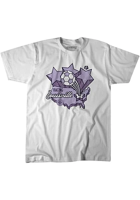 BreakingT Racing Louisville White VINTAGE MAP Short Sleeve Fashion T Shirt
