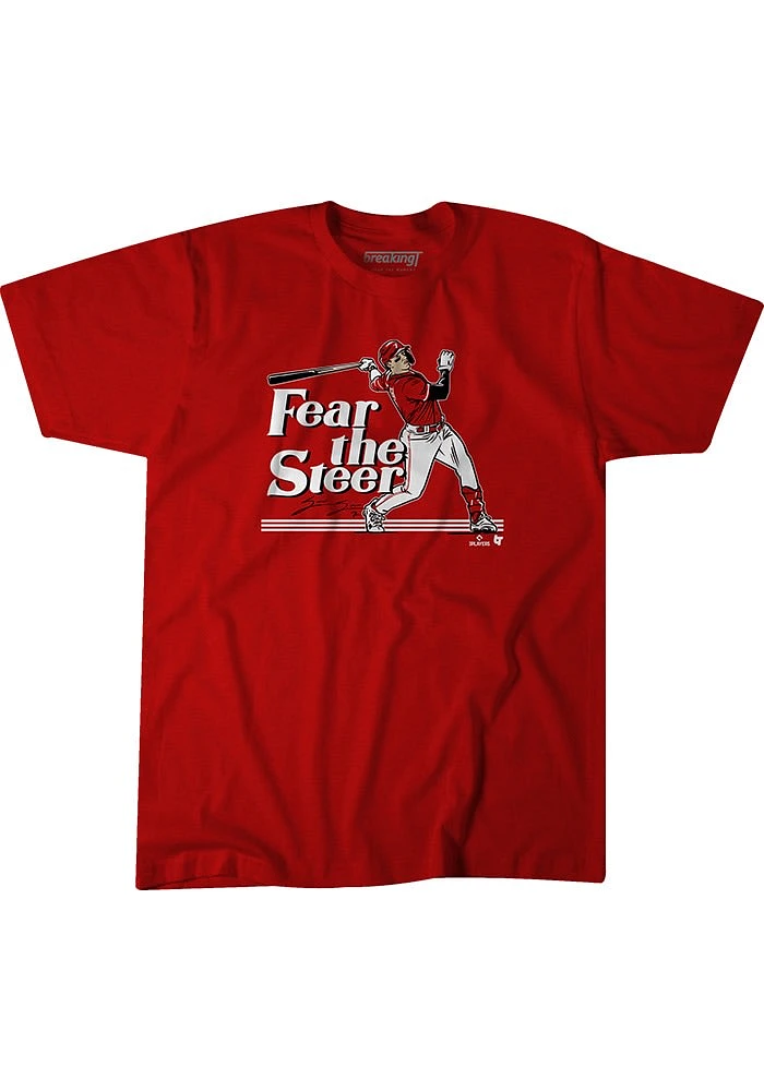 Spencer Steer Cincinnati Reds Red Fear the Short Sleeve Fashion Player T Shirt