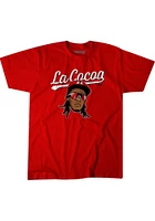 Elly De La Cruz Cincinnati Reds Red Cocoa Short Sleeve Fashion Player T Shirt