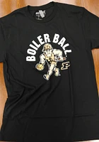 BreakingT Purdue Boilermakers Black Boiler Ball Short Sleeve Fashion T Shirt