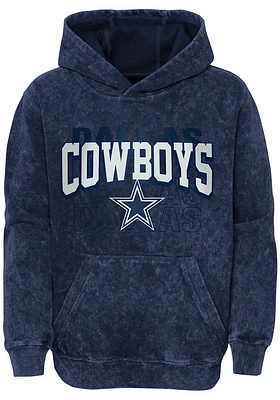 Dallas Cowboys Boys Navy Blue Back to Long Sleeve Hooded Sweatshirt