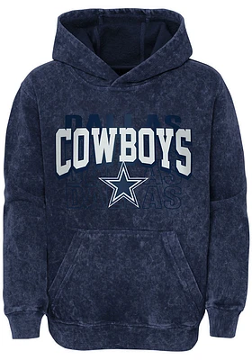 Dallas Cowboys Youth Navy Blue Back to Long Sleeve Hoodie