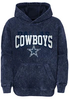 Dallas Cowboys Youth Navy Blue Back to Long Sleeve Hoodie