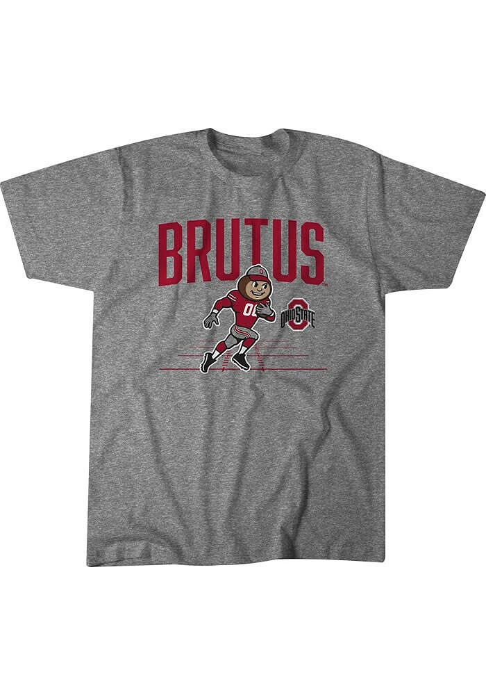 BreakingT Ohio State Buckeyes Youth Grey Brutus Short Sleeve T-Shirt