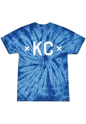 Made Mobb Kansas City Blue screen print graphic Short Sleeve T Shirt