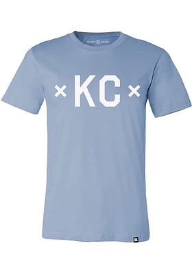 Made Mobb Kansas City Light Blue screen print graphic Short Sleeve T Shirt
