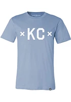 Made Mobb Kansas City Light Blue screen print graphic Short Sleeve T Shirt