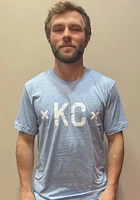 Made Mobb Kansas City Light Blue screen print graphic Short Sleeve T Shirt