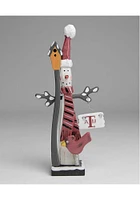 Texas A&M Aggies Wooden Snowman Decor