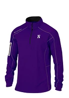 Columbia Northwestern Wildcats Mens Shotgun Long Sleeve Qtr Zip Pullover
