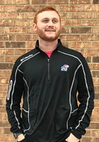 Columbia Kansas Jayhawks Mens Shotgun Long Sleeve Qtr Zip Pullover