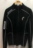 Columbia Cincinnati Bearcats Mens Charcoal Shotgun Long Sleeve Qtr Zip Pullover