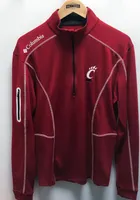 Columbia Cincinnati Bearcats Mens Shotgun Long Sleeve Qtr Zip Pullover