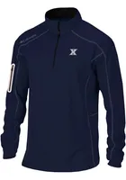 Columbia Xavier Musketeers Mens Navy Blue Shotgun Long Sleeve 1/4 Zip Pullover