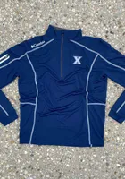 Columbia Xavier Musketeers Mens Navy Blue Shotgun Long Sleeve 1/4 Zip Pullover