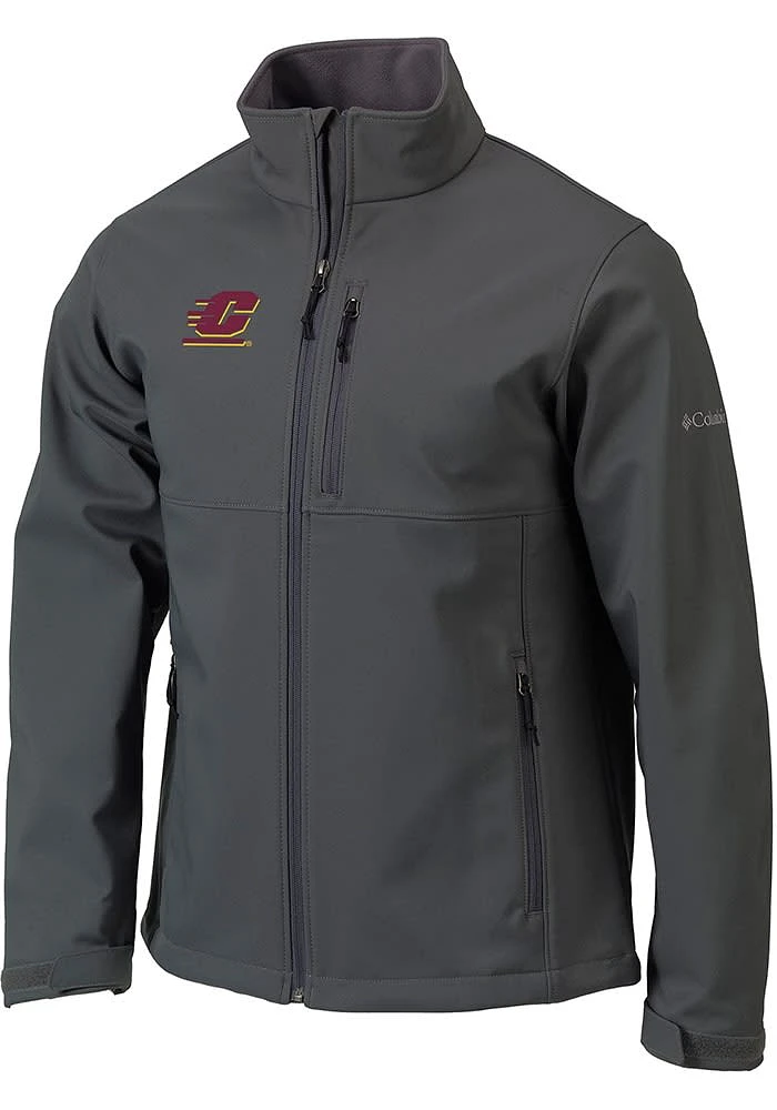 Mens Central Michigan Chippewas Columbia Ascender Heavyweight Jacket - Charcoal