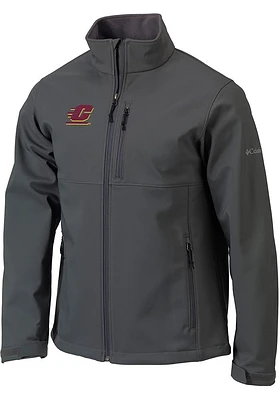 Mens Central Michigan Chippewas Columbia Ascender Heavyweight Jacket - Charcoal