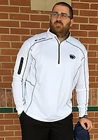 Columbia Penn State Nittany Lions Mens White Shotgun Long Sleeve Qtr Zip Pullover