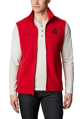 Columbia Ohio State Buckeyes Mens Red Flanker Sleeveless Jacket