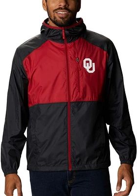 Columbia Oklahoma Sooners Mens Crimson Flash Forward Light Weight Jacket