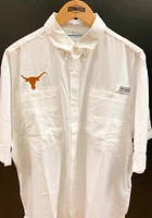 Columbia Texas Longhorns Mens Tamiami Short Sleeve Dress Shirt
