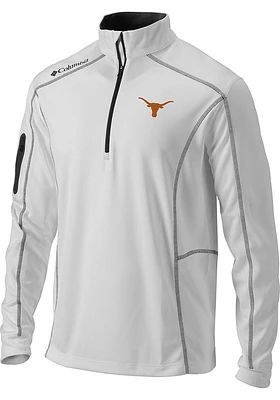 Columbia Texas Longhorns Mens Shotgun Long Sleeve Qtr Zip Pullover