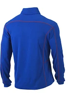 Columbia Chicago Cubs Mens Blue Shotgun Series Long Sleeve Qtr Zip Pullover