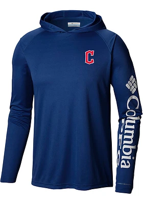 Columbia Cleveland Guardians Mens Navy Blue TERMINAL TACKLE Hood